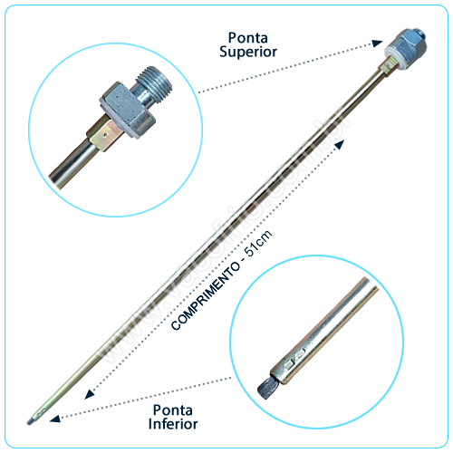BR425 Barra de Tor��o Expositor Metalfrio 290 lt (51 cm)