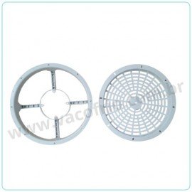  CJ451 Conjunto de aro e grade 250mm branco