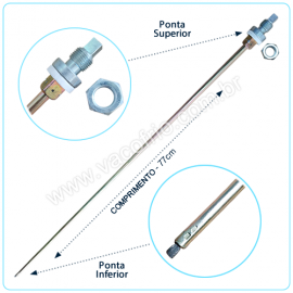 BR523 Barra de Tor��o Porta Cega Metalfrio 77cm (Ref. B075)