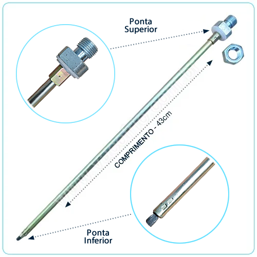 BR427 Barra de tor��o expositor Gelopar (43 cm)