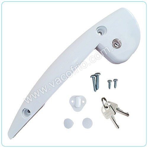 PX522 Puxador horizontal com Chave branca